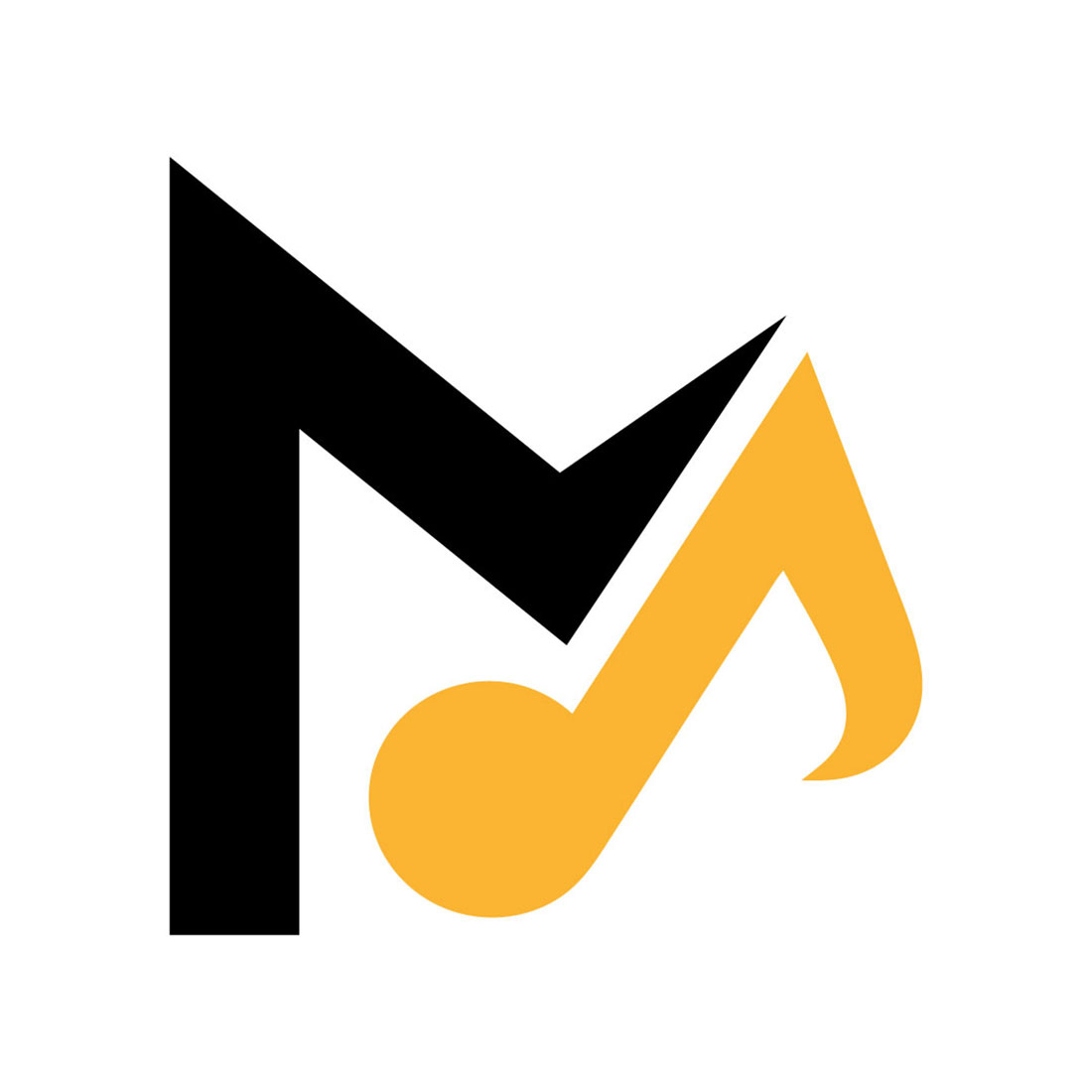 Music MB Studio Letter Logo Design preview image.