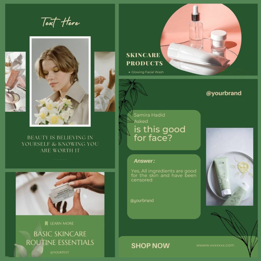 30 Skin Beauty Instagram Post Canva Templates Masterbundles 5346