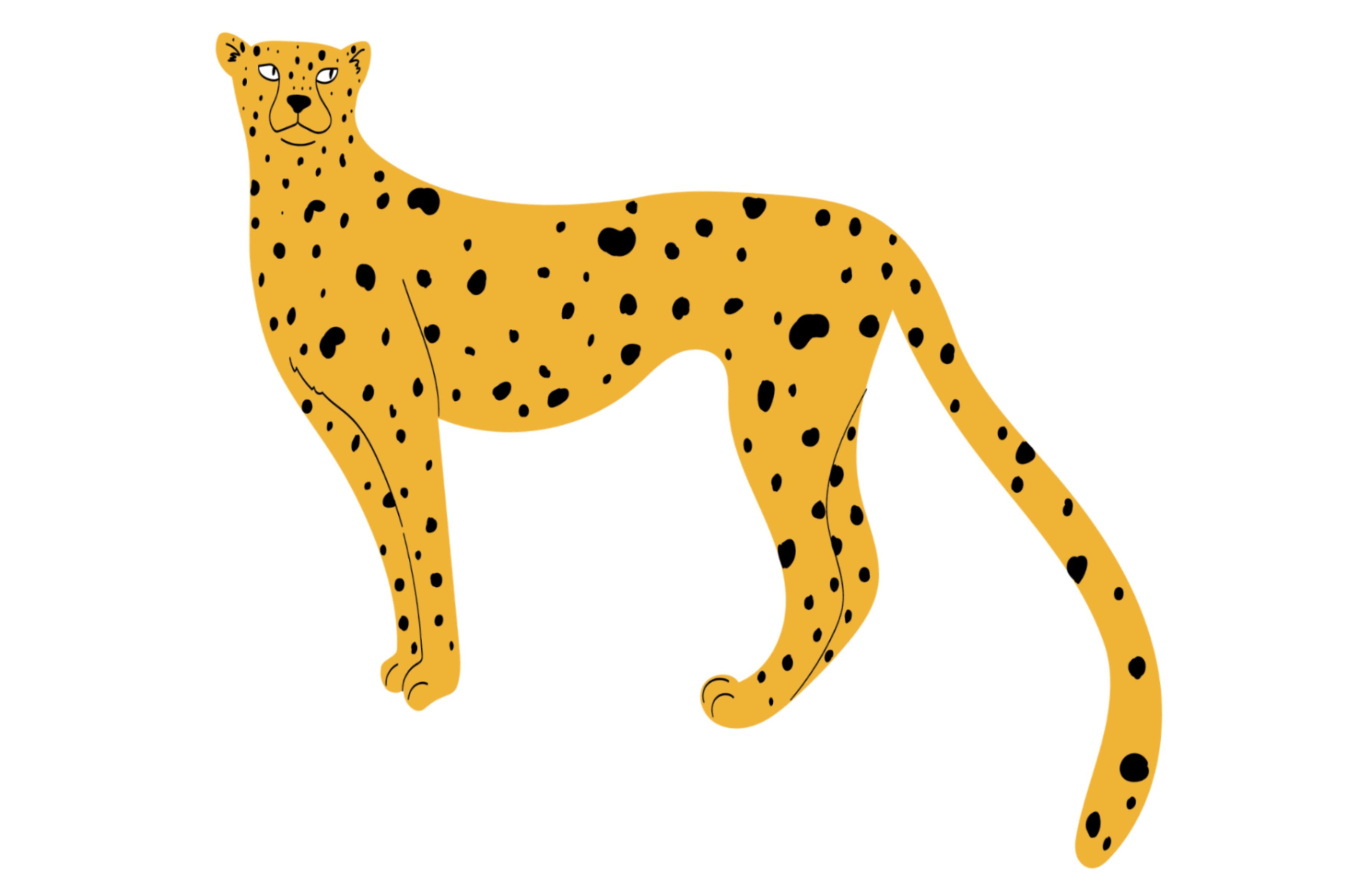 Big orange cheetah.