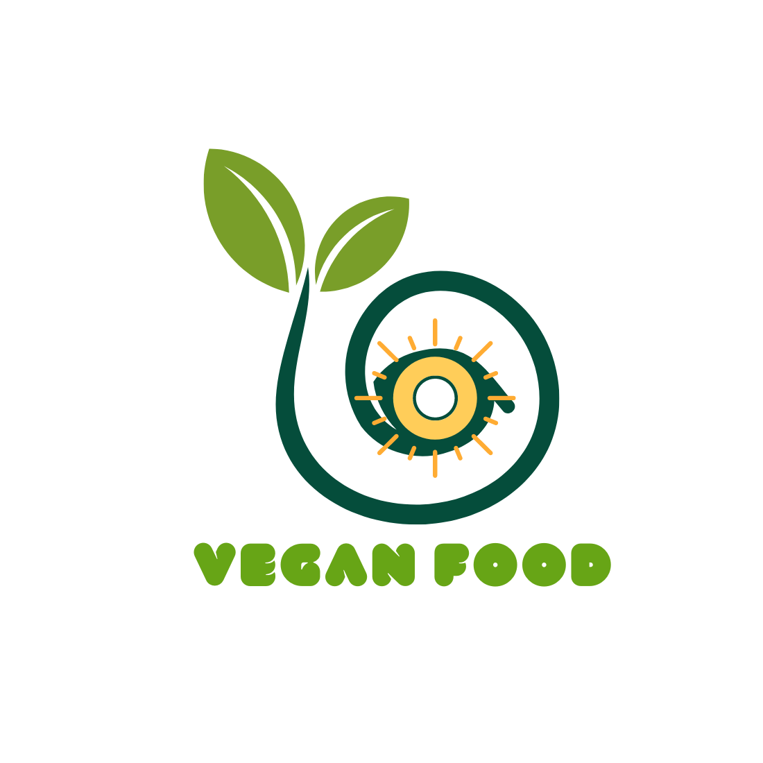 Vegan Food Logo for Any Company cover image.