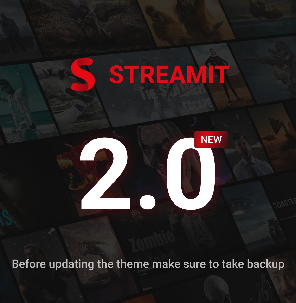 Cover of Exquisite Streamit Theme for Video Streaming.