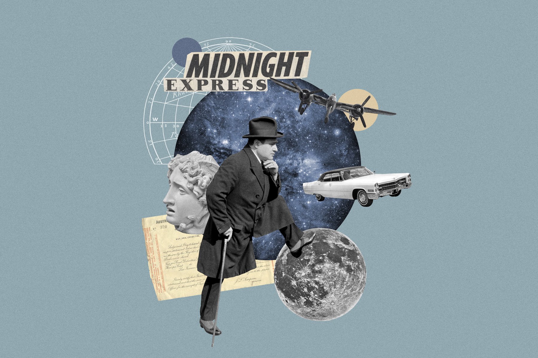 Midnight express collage.