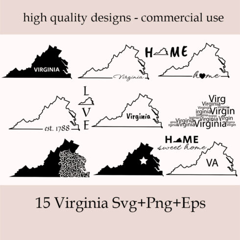 Virginia SVG Bundle.