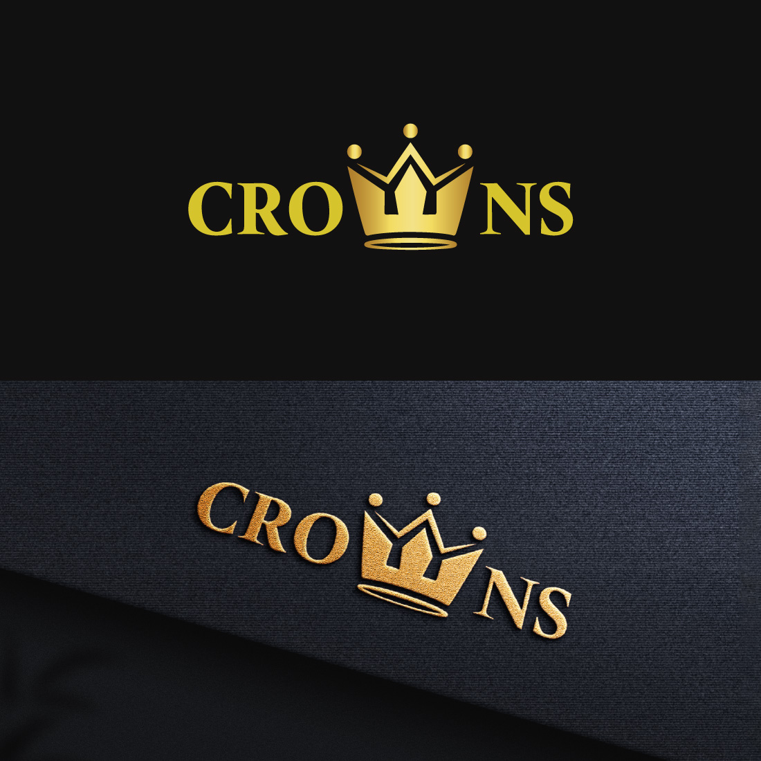 Crown Letter W Logo Design Template cover image.