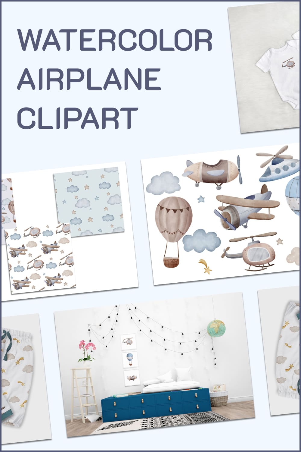 watercolor airplane clipart png 02 288