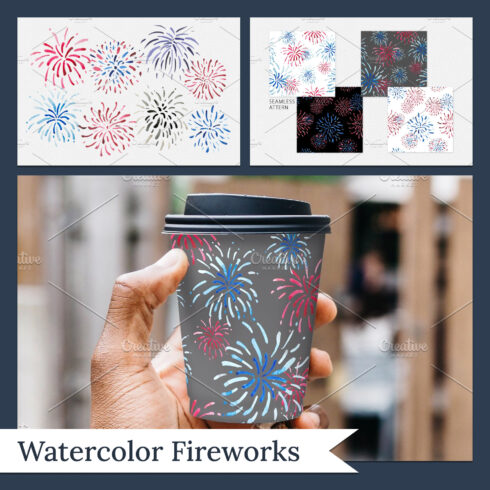 Watercolor Fireworks.