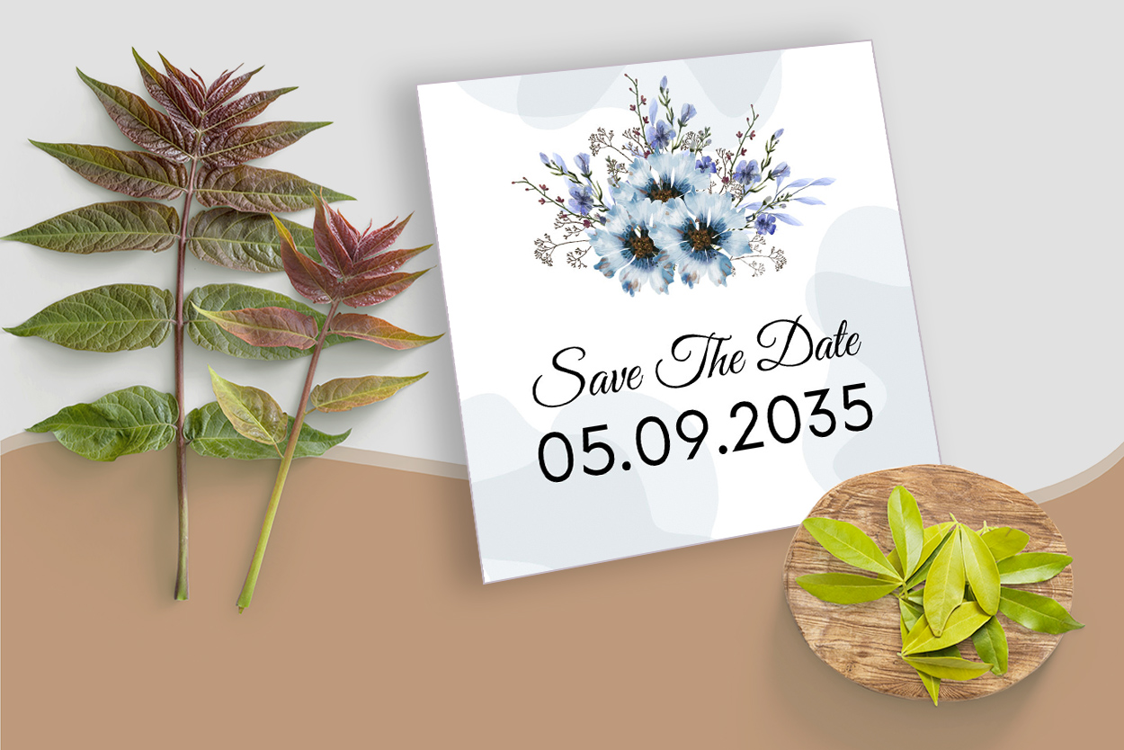 Unique Elegant Wedding Invitation Card Design Save the date preview.