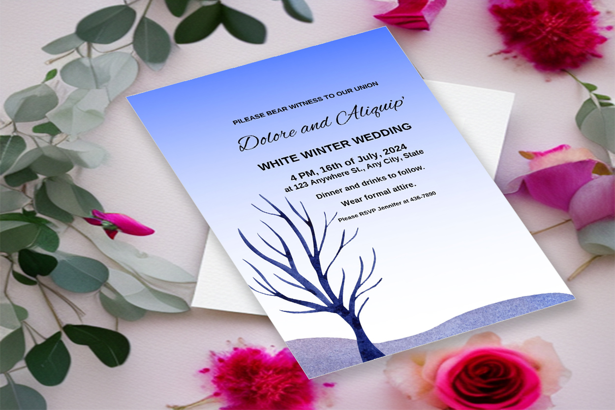 Image of wedding card with great design