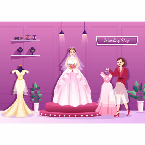 Wedding Shop Illustration cover image.