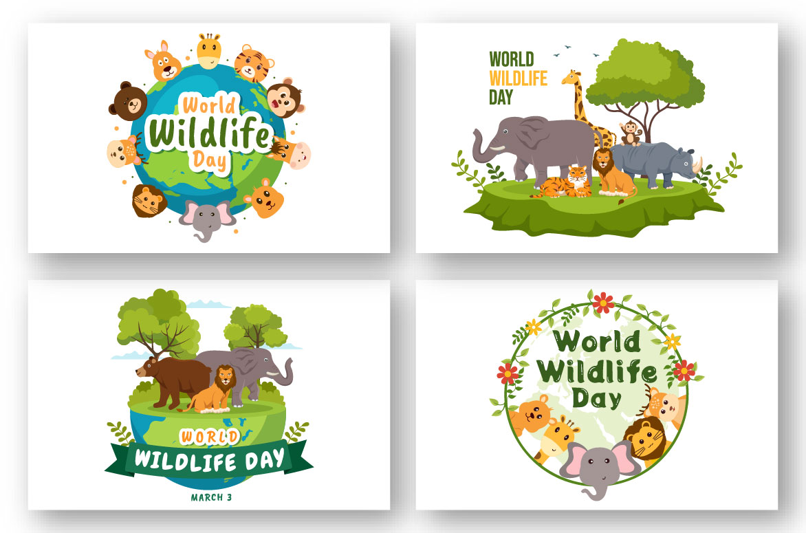 Wildlife Day Graphics Design preview image.