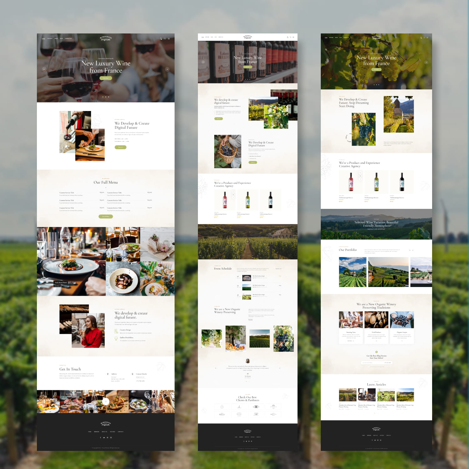 Wine House | Vineyard & Restaurant Liquor Store WordPress Theme cover.