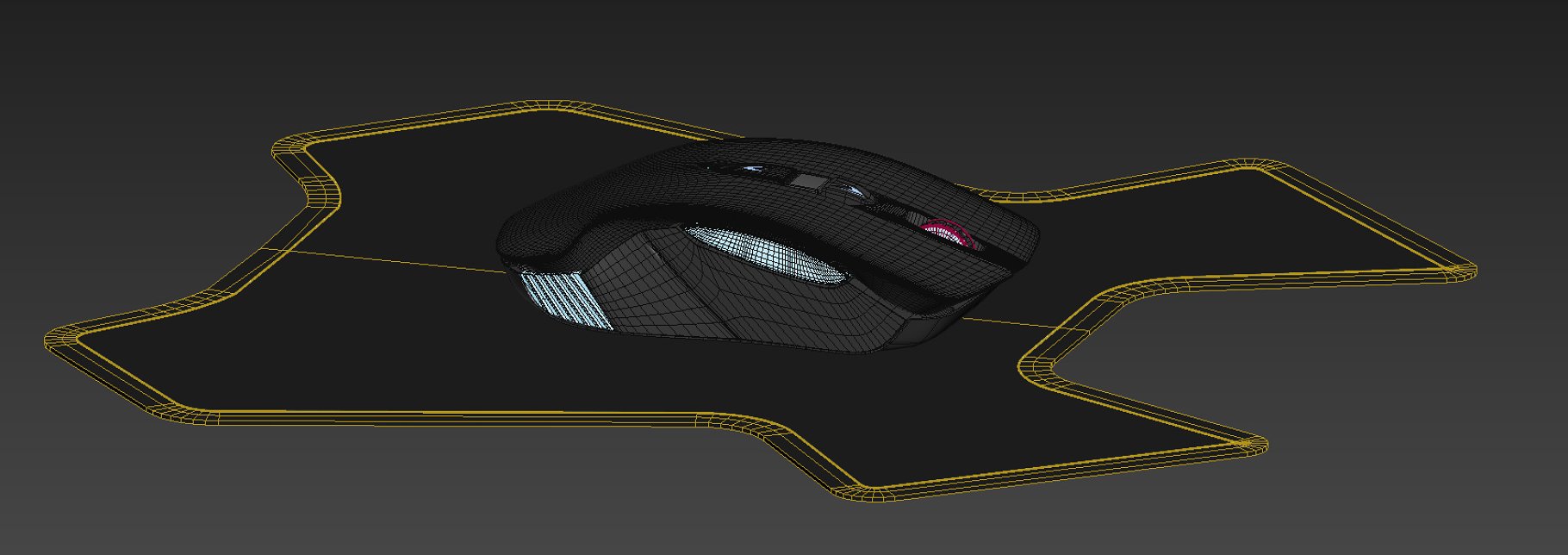 Images of an irresistible 3d model of a gaming mouse