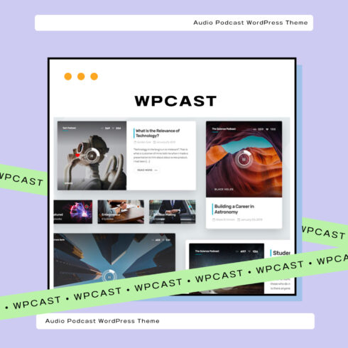 Wpcast - Audio Podcast WordPress Theme.