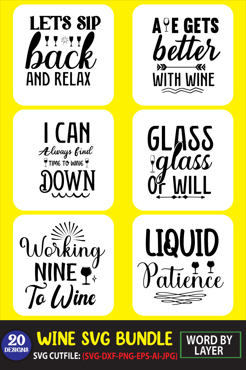 A set of amazing images for prints on the theme of wine