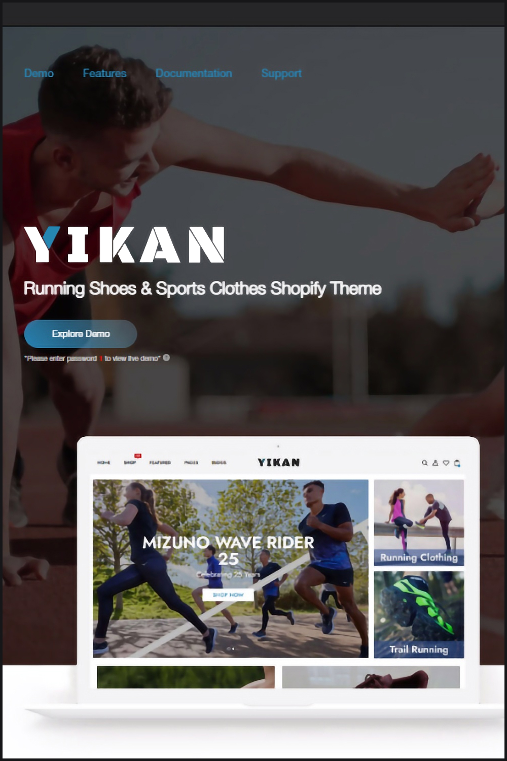 yikan running shoes sports clothes shopify theme 02 485