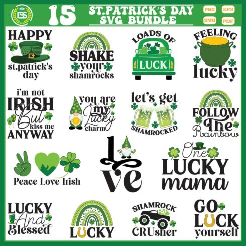 St Patrick Day Bundle SVG cover image.