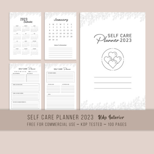 Self Care Planner 2023 (KDP Interior) main cover