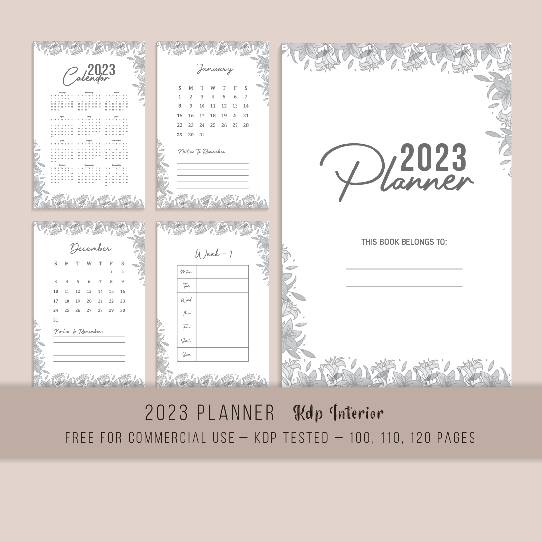 2023 Planner (KDP Interior) main cover