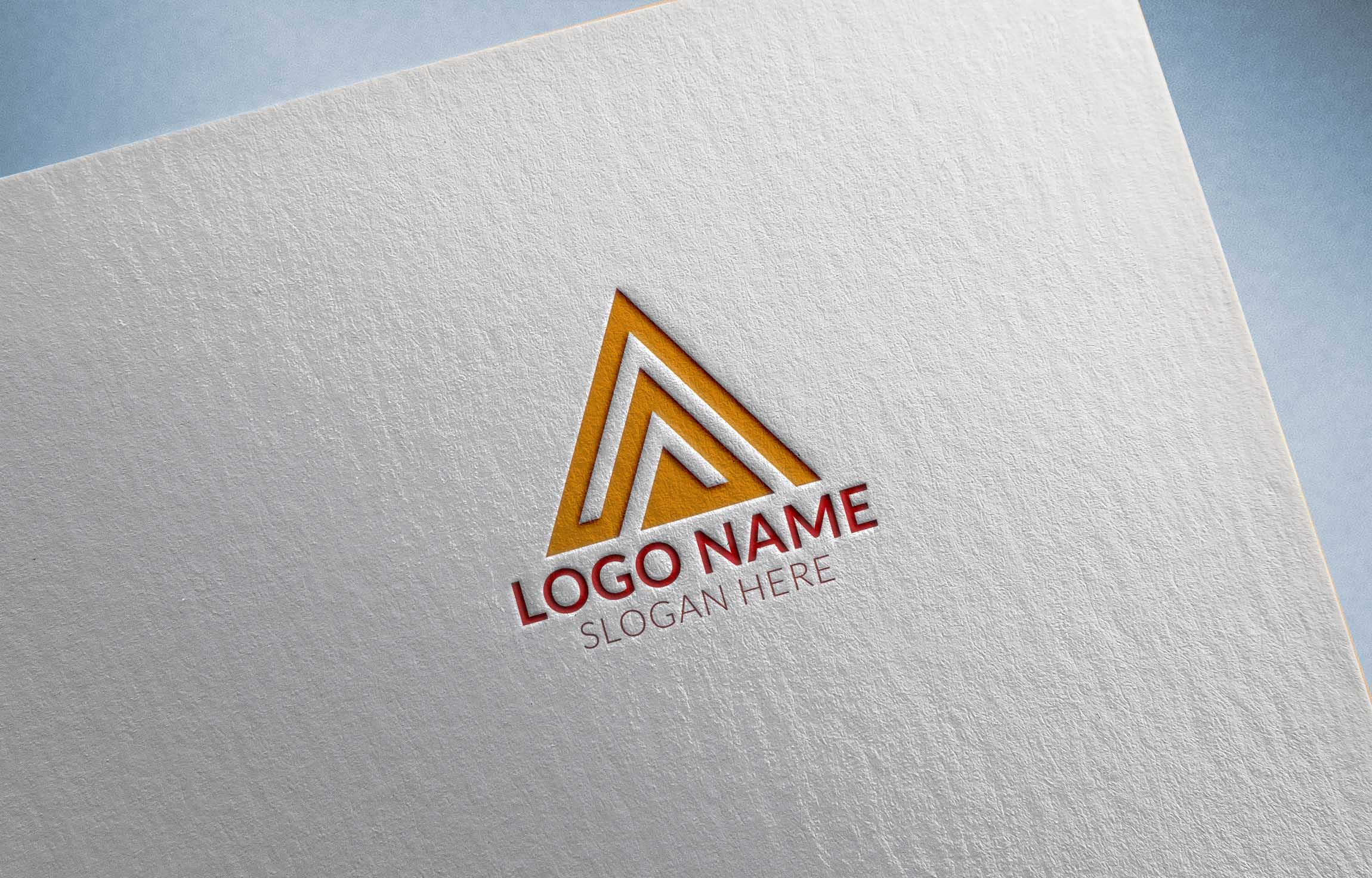 A Letter Logo Design Template Vector preview image.