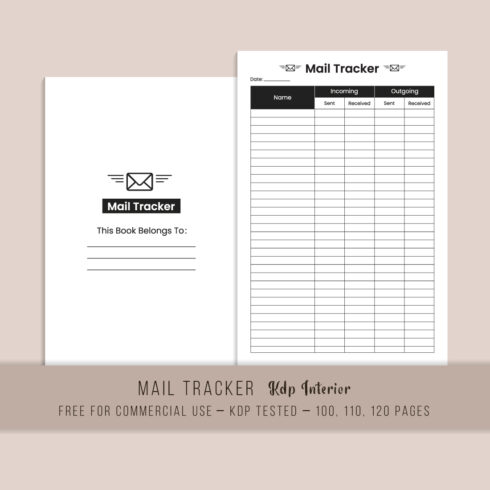 Mail Tracker KDP Interior main cover