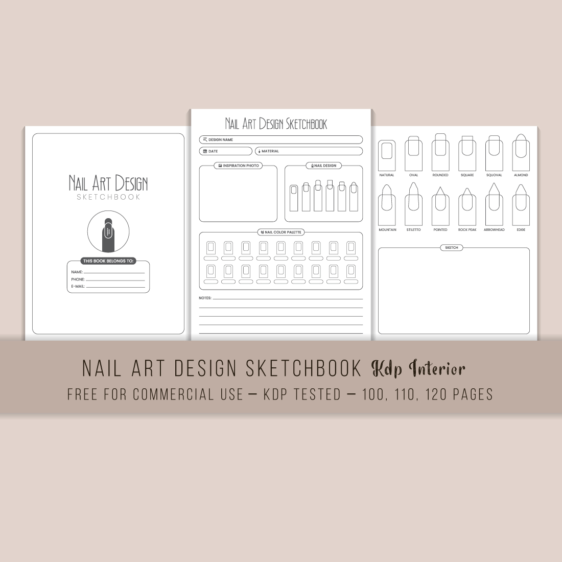 Fashion Sketchbook Canva Template Graphic by KDP Design Printable