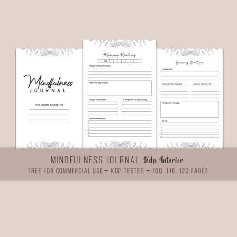 Mindfulness Journal KDP Interior main cover