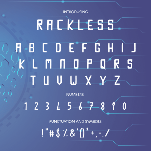 Rackless Font - main image preview.