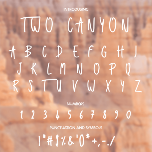 Two Canyon Font - main image preview.