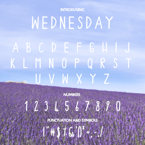 Wednesday Font - main image preview.