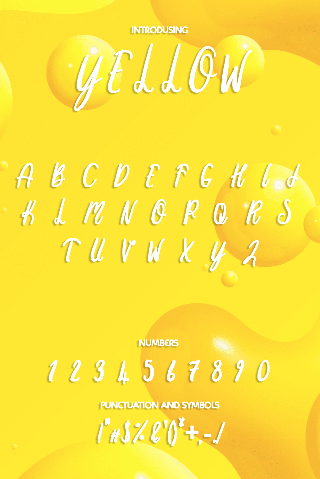 Yellow Font - pinterest image preview.