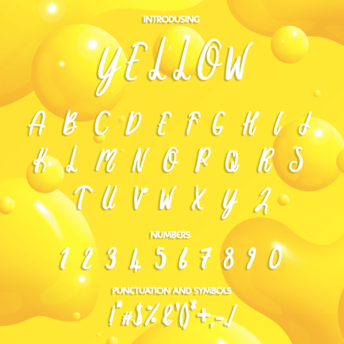 Yellow Font - main image preview.