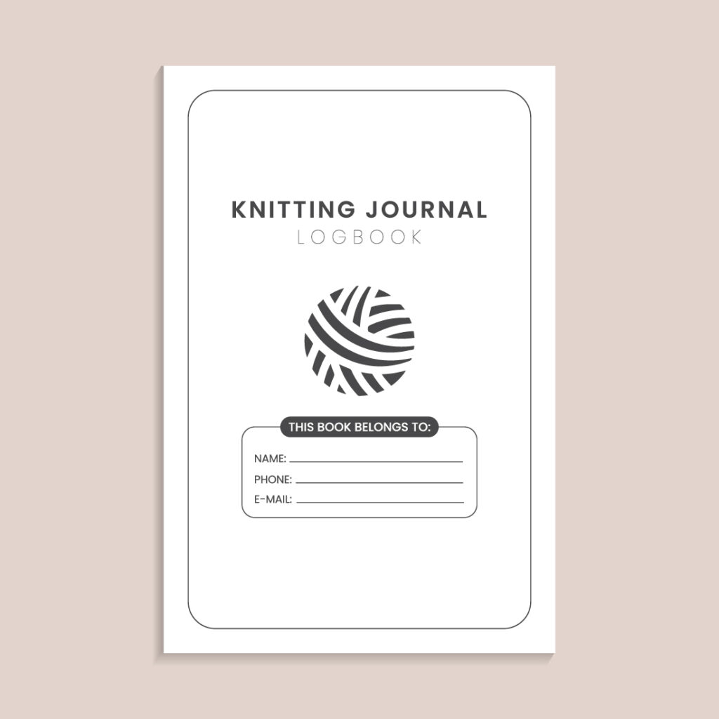 Knitting Journal Logbook (KDP Interior) | MasterBundles