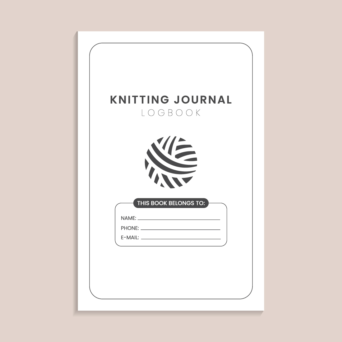 Knitting Journal Logbook (KDP Interior)