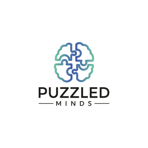 Puzzled Minds Logo Design Template main cover