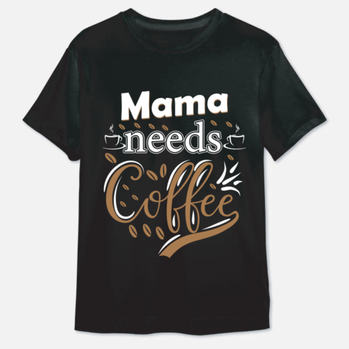 I am a Mama T-shirt Design cover image.