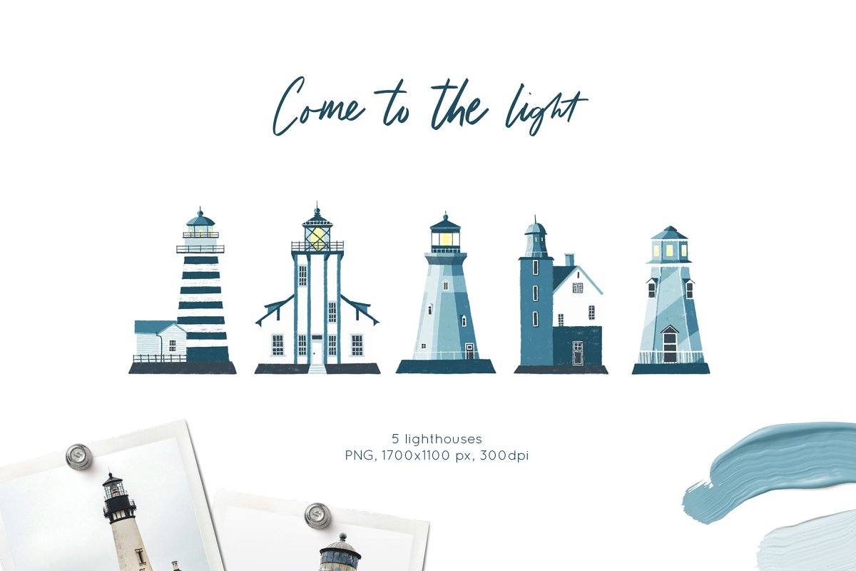 Lighthouses And Floral Compositions preview.