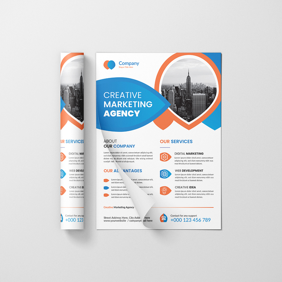 05 Clean & Modern Business Flyer Template image preview.