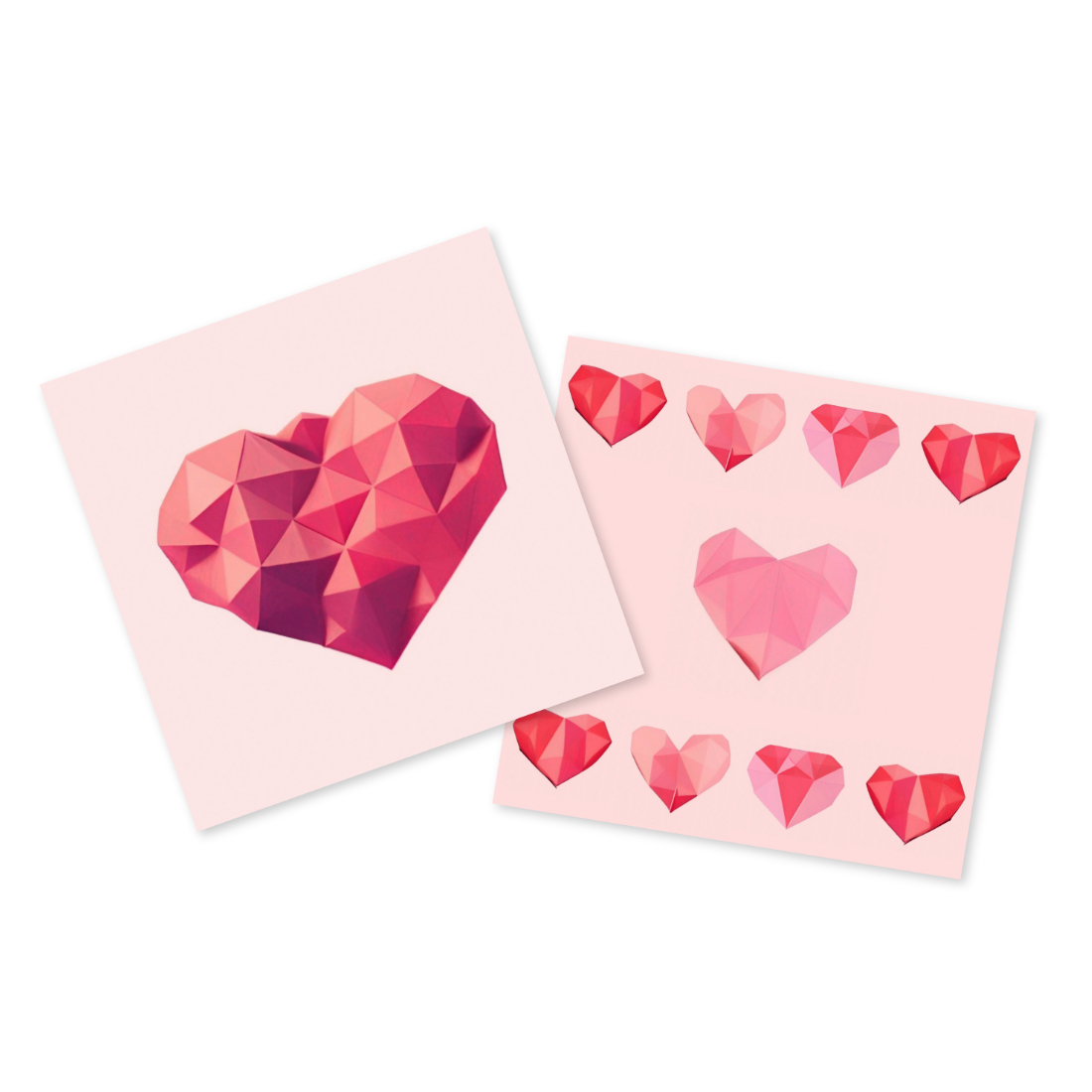 Perfect hearts for your postcard.