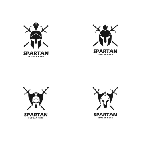 Set of Spartan Logo Vector Designs main cover.