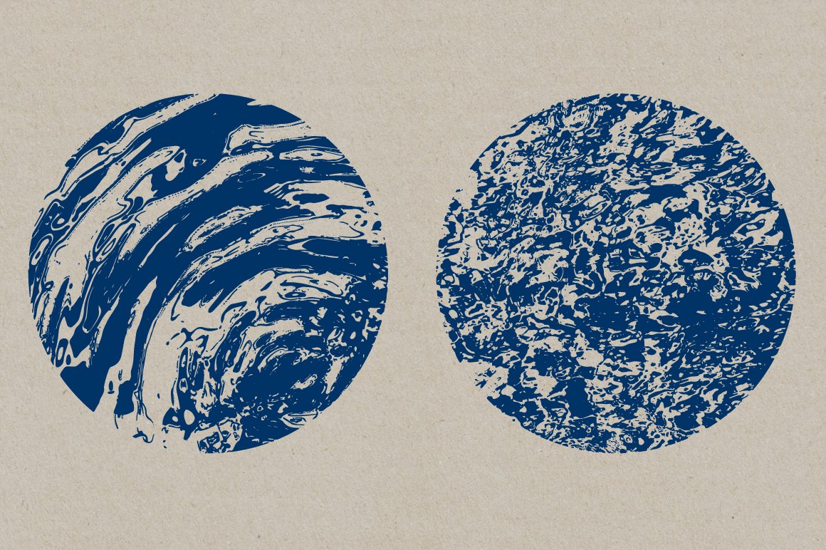 A set of 2 different blue water textures.