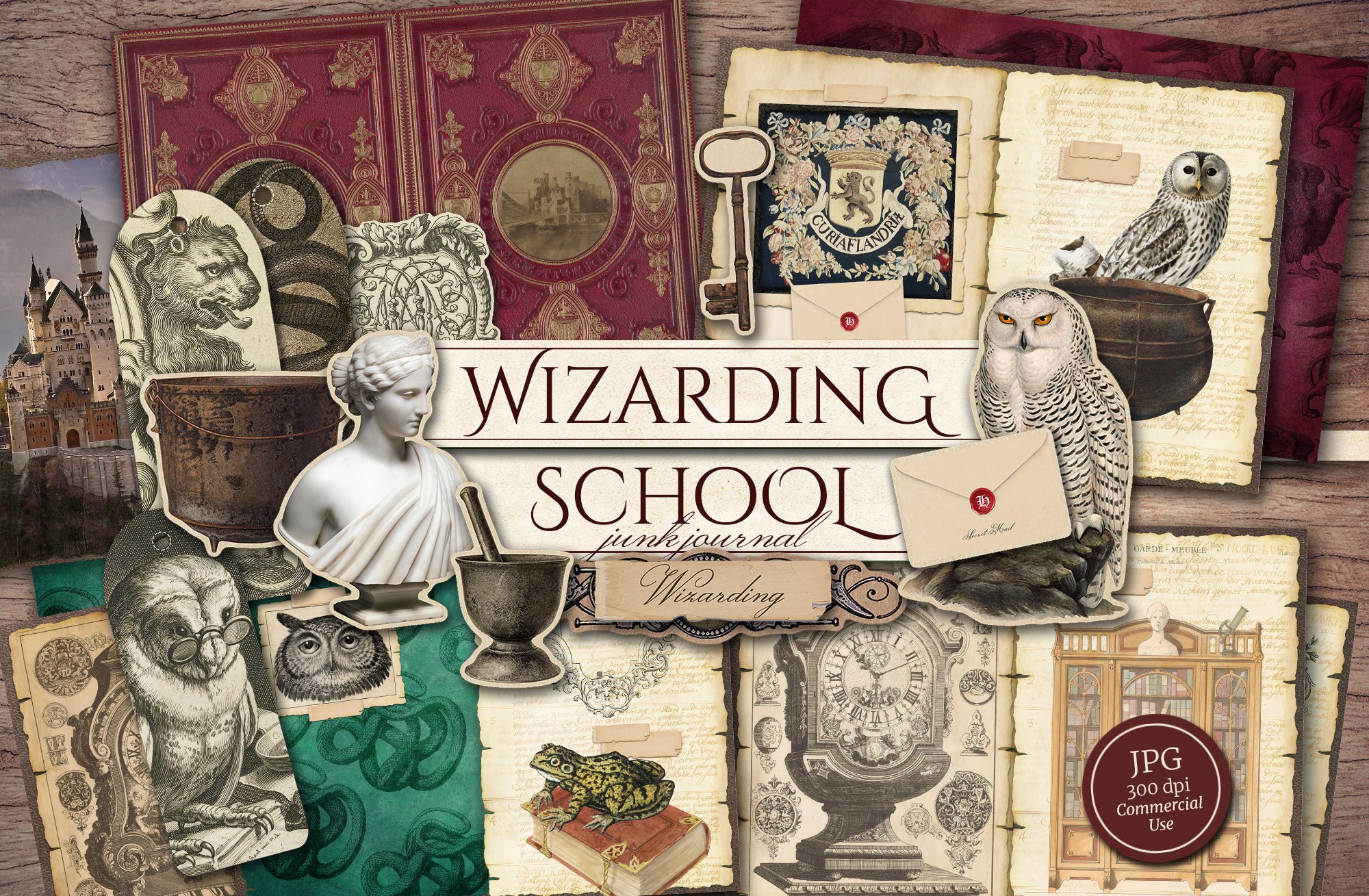 Cover image of Wizarding School Scrapbook Kit.