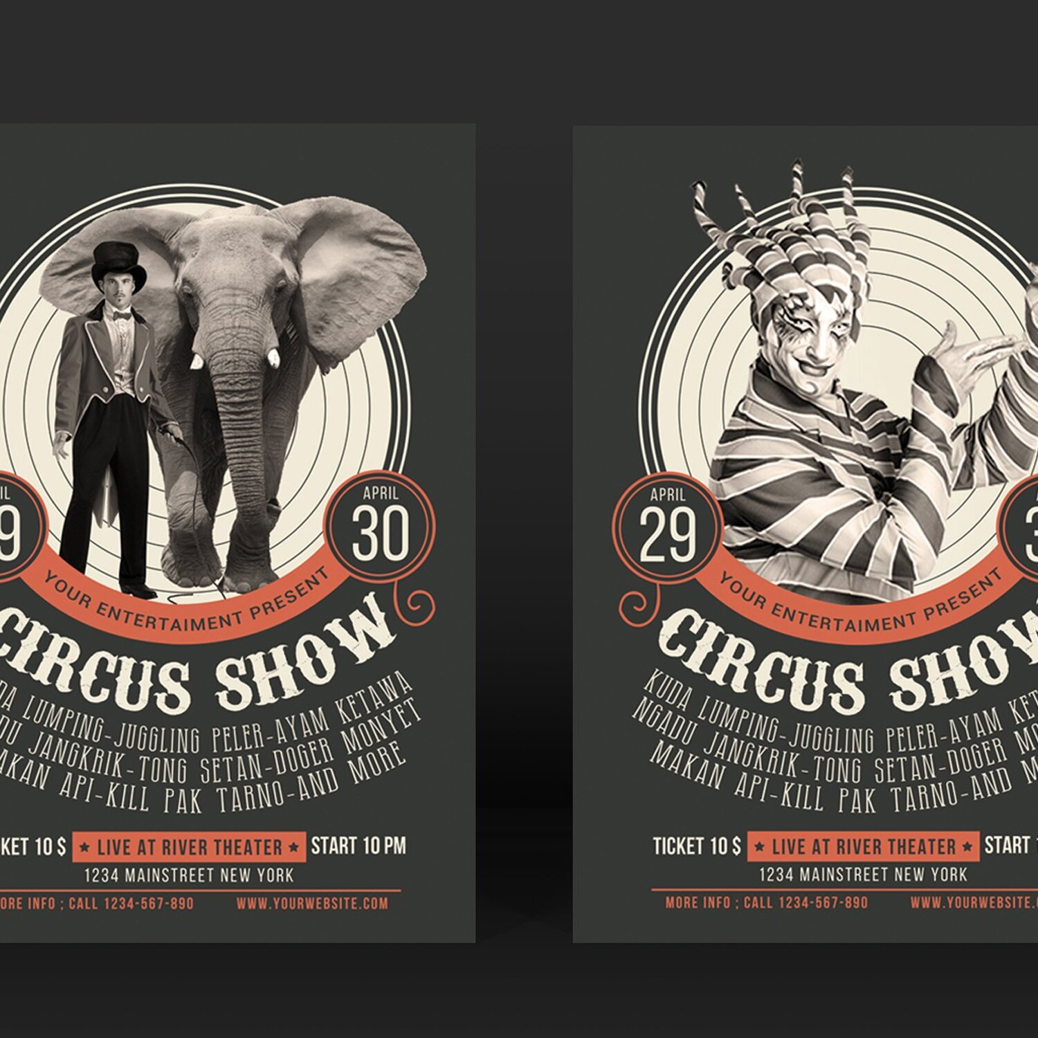 Circus Show Flyer.