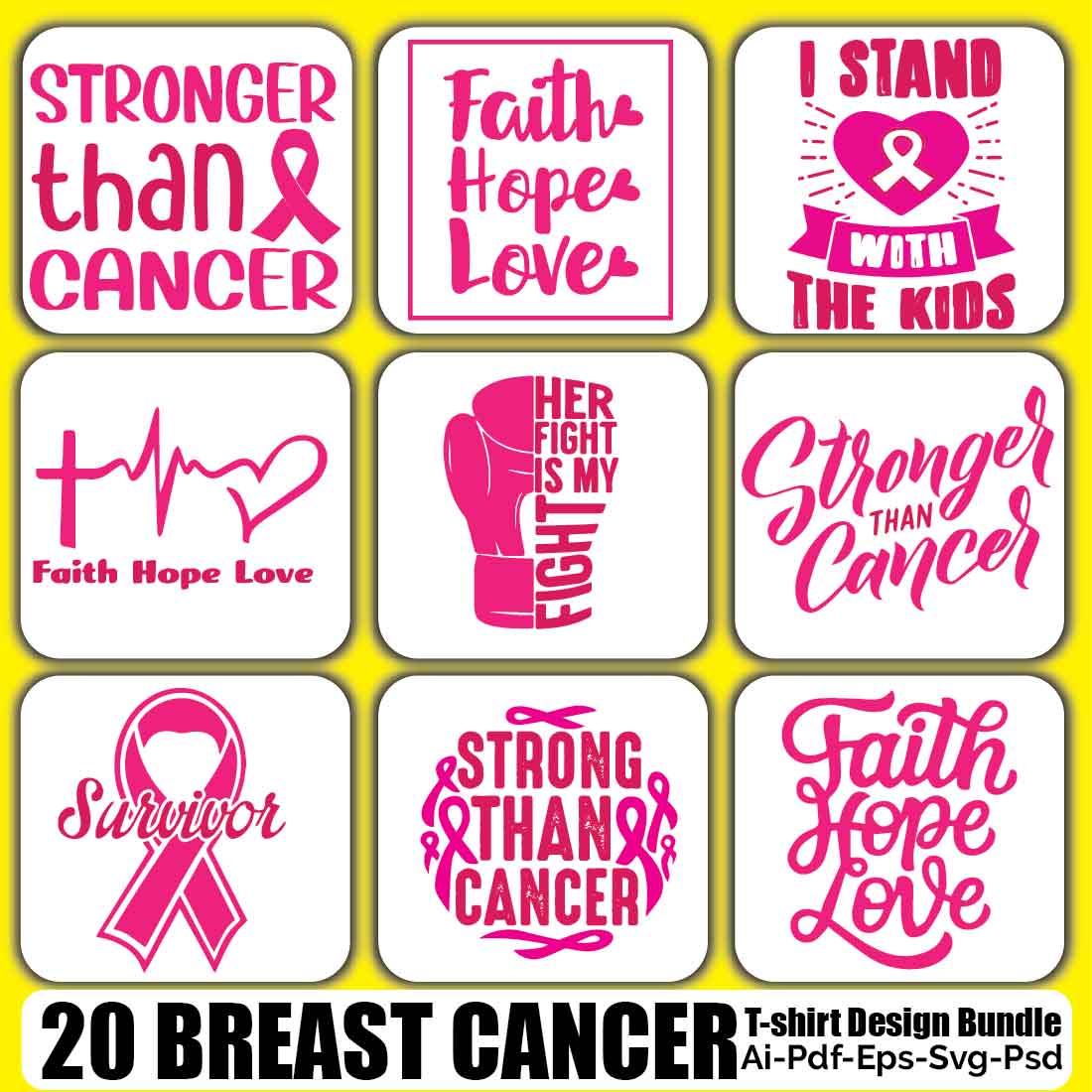 10 breast cancer svg bundle - MasterBundles