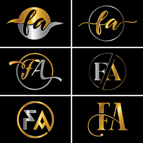 Initial Letter F A Logo Design Vector Template. Graphic Alphabet Symbol For Corporate Business Identity.