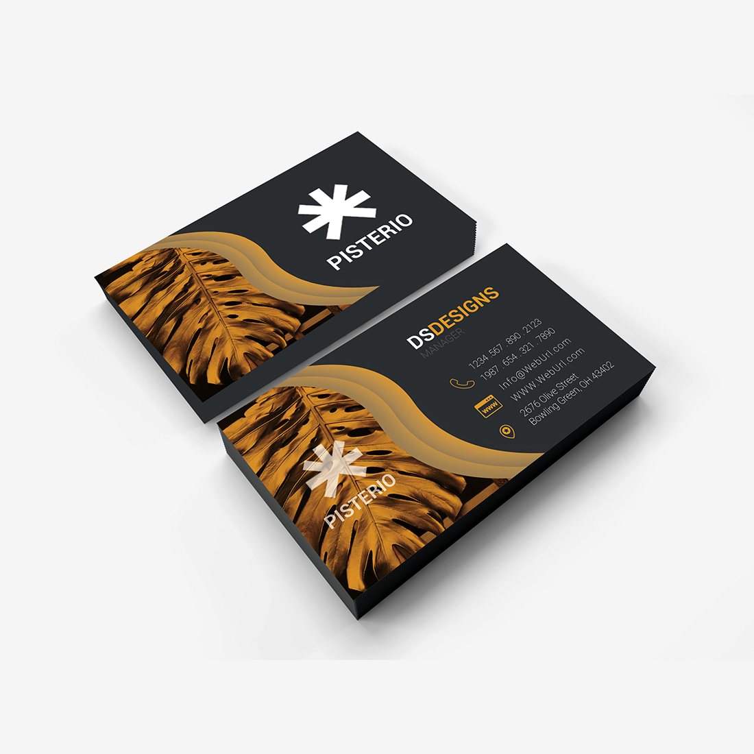 Simple Luxury Business Card Design cover image.