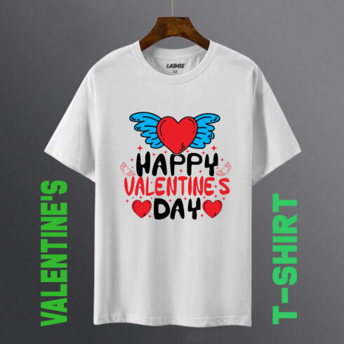 Happy Valentine's T-shirt mockup.
