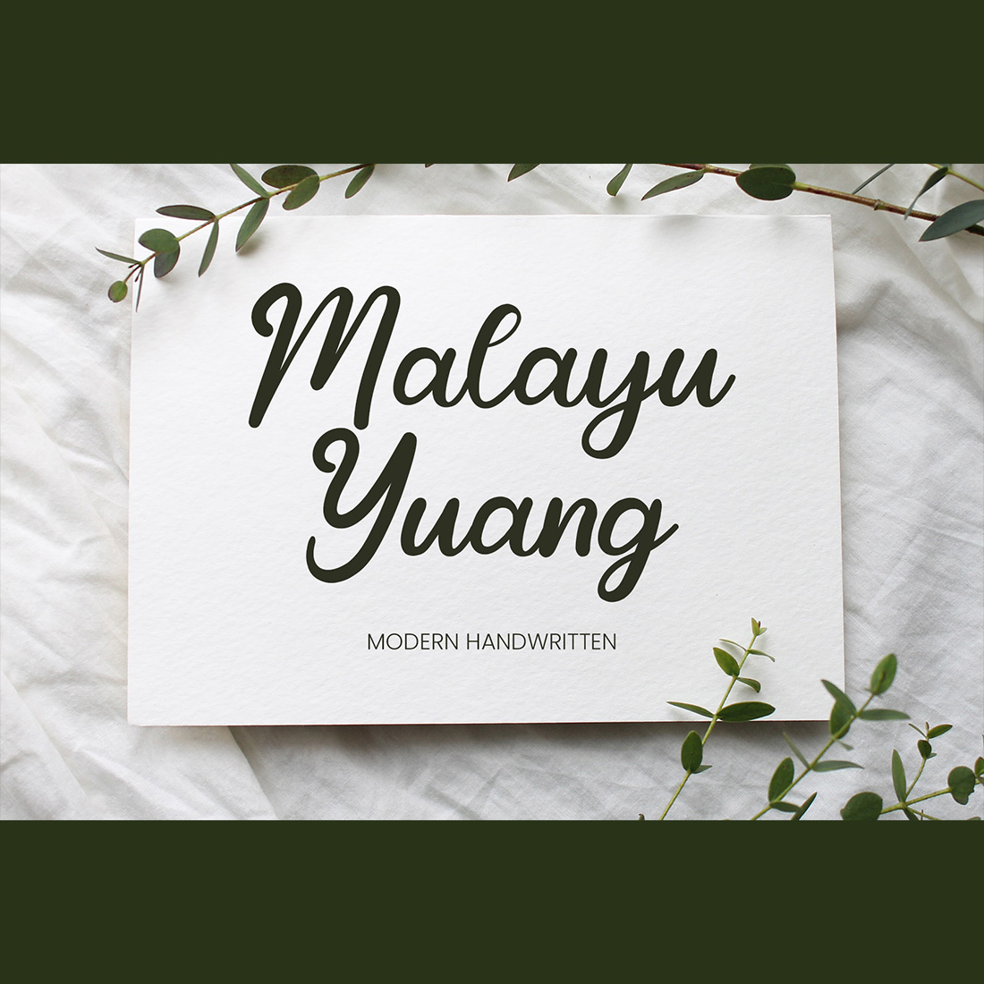 Malayu Yuang Font main cover