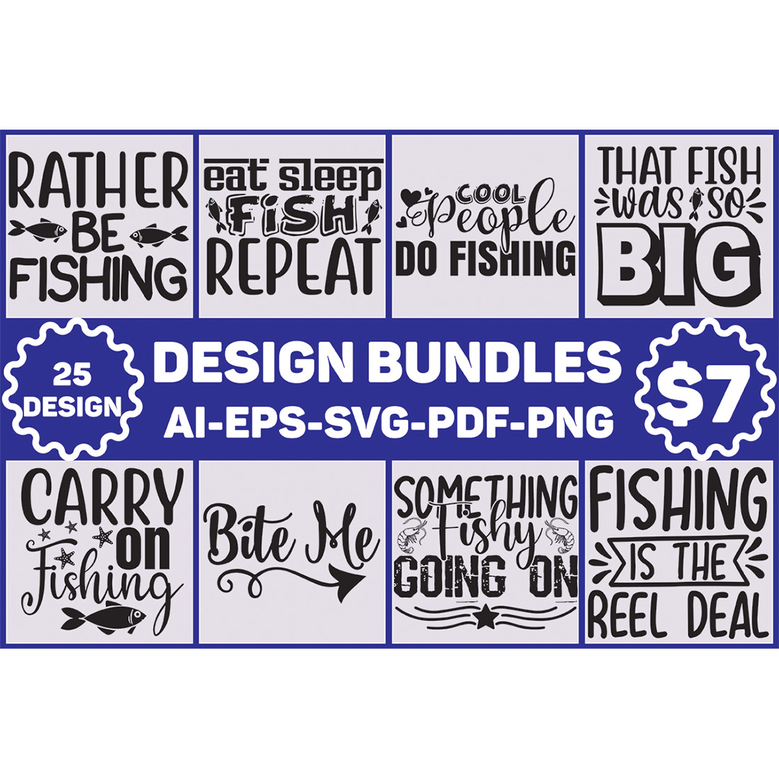 Fishing Designs Bundle main cover