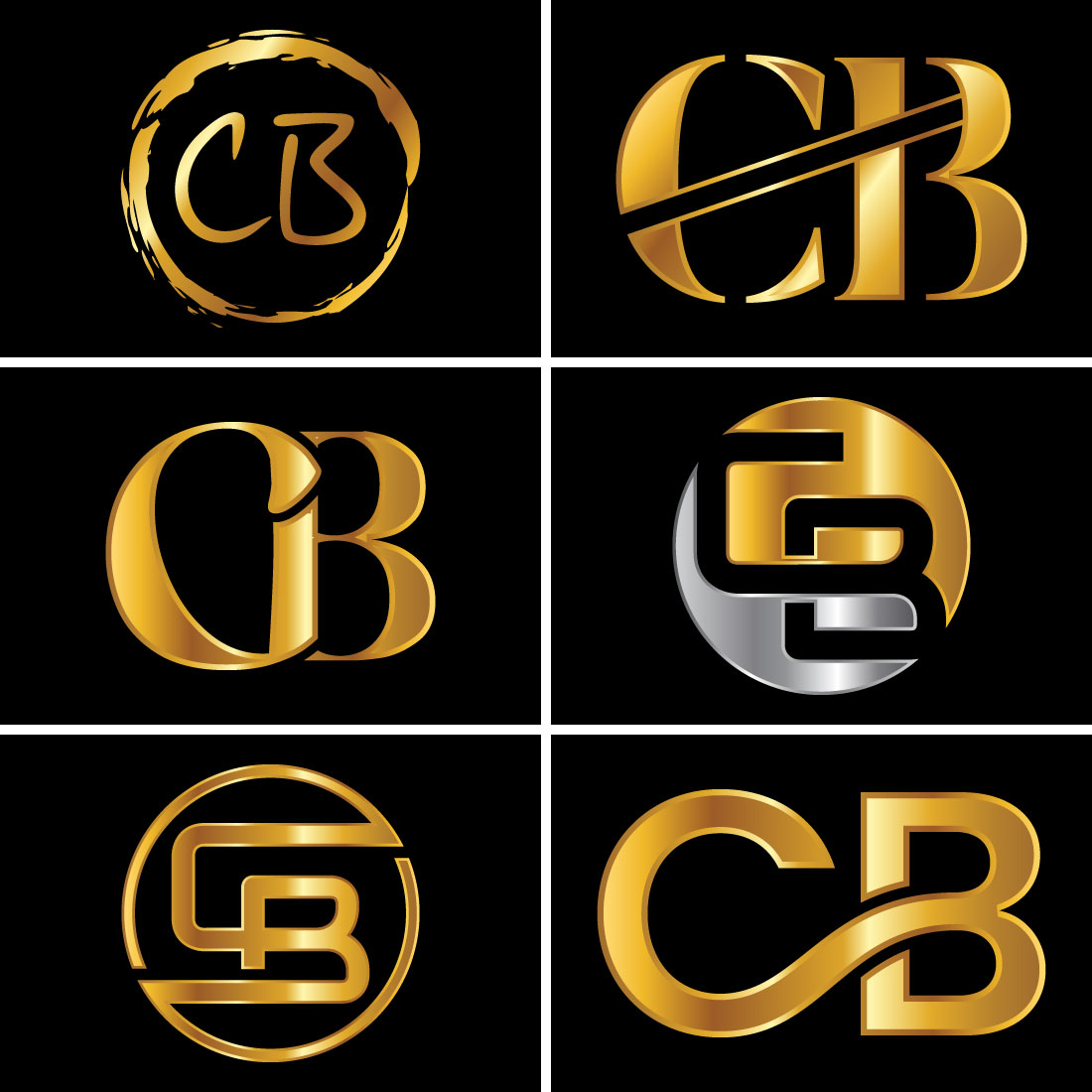 C B Initial Letter Logo Design, Graphic Alphabet Symbol for Corporate Business Identity main cover.