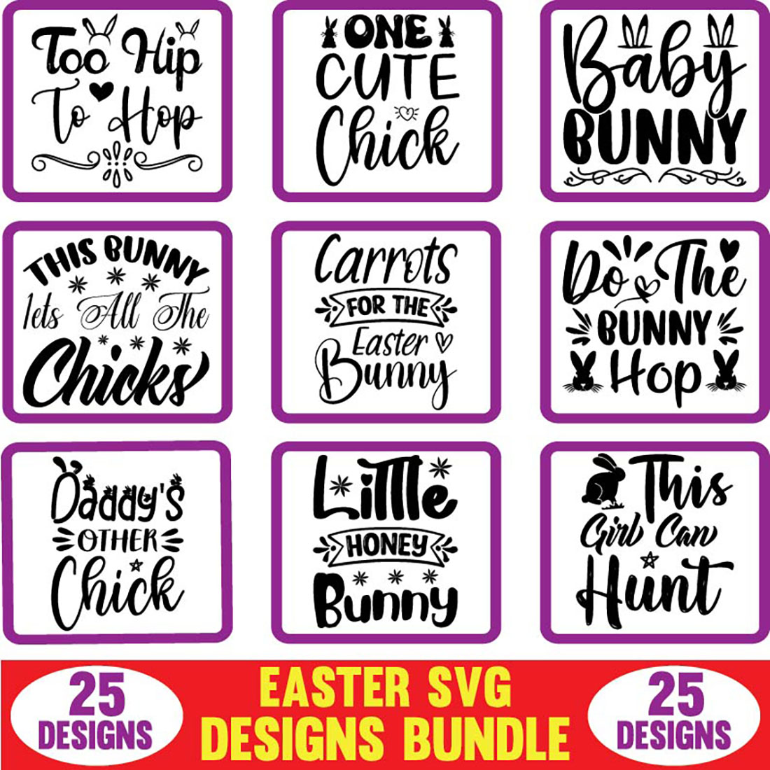 Easter SVG Designs Bundle main cover